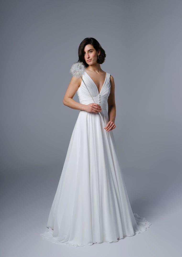 Robe de mariée Voile de rose - Bochet Créations collection 2025